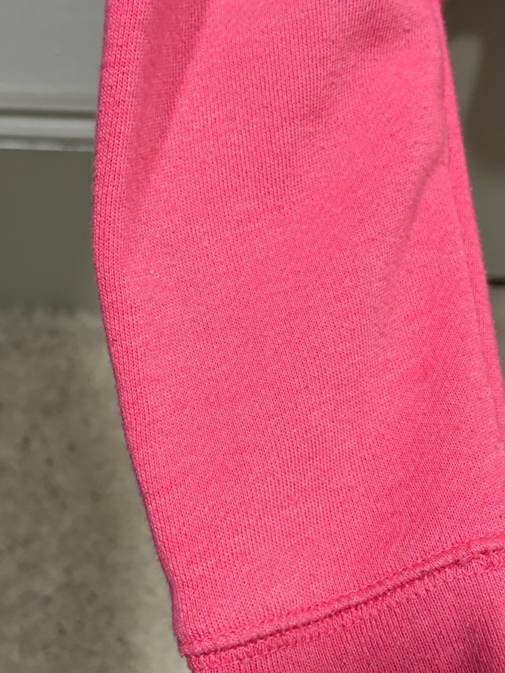 GAP Girls Hot Pink Zip-Up Hoodie with White Logo - Picture 5 of 5
